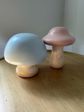 Set of 2 Ceramic Mushrooms (Target Bullseye’s Playground)